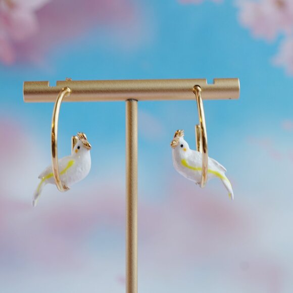 cute parrot earrings - Picture 7 of 10